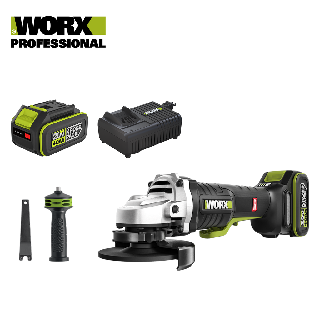 WORX 20V MAX BRUSHLESS 125MM ANGLE GRINDER [WU835]