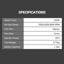 WORX 20V MAX BRUSHLESS 125MM ANGLE GRINDER [WU835]