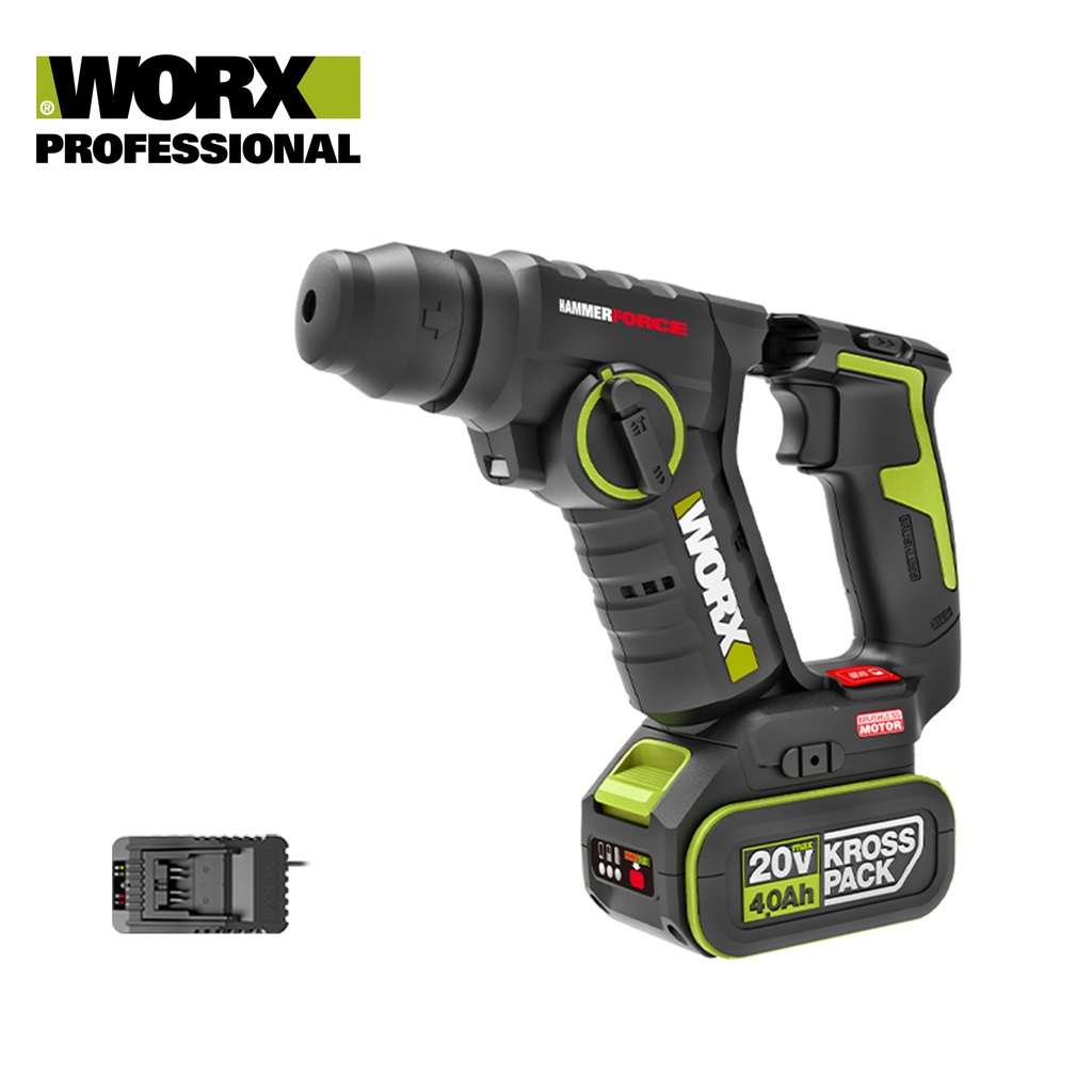 WORX 20V MAX 1.5KG 20MM ROTARY HAMMER [WU380S]