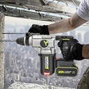 WORX 20V MAX 3KG BRUSHLESS 24MM ROTARY HAMMER [WU388]