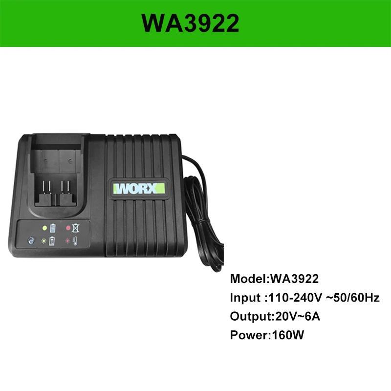 WORX 14.4V-20V LI 1H CHARGER [WA3922]