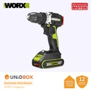 WORX 20V 10MM BRUSHLESS DRILL DRIVER 50NM [WU173]