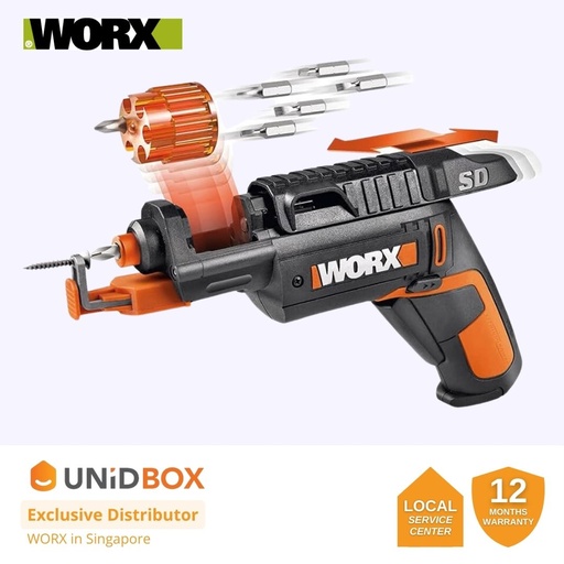 [08-12-00024] WORX 4V 6.35MM CORDLESS SCREWDRIVER [WX255]