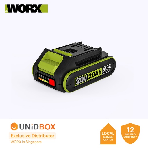 [09-09-00001] WORX 20V 2.0AH LI BATTERY PACK [WA3023]