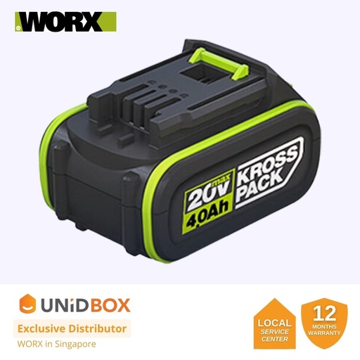 [09-09-00002] WORX 20V 4.0AH LI BATTERY PACK [WA3054]