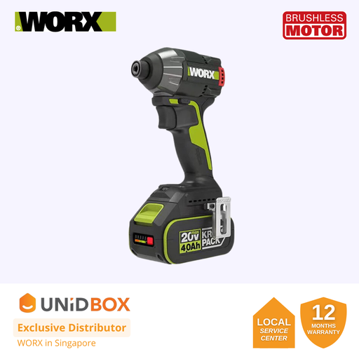 [08-12-00020] WORX 20V MAX BRUSHLESS IMPACT DRIVER 230NM [WU291D.5]